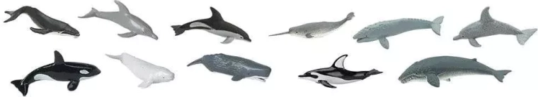 Safari Ltd. baleines et dauphins – set de 48 figurines