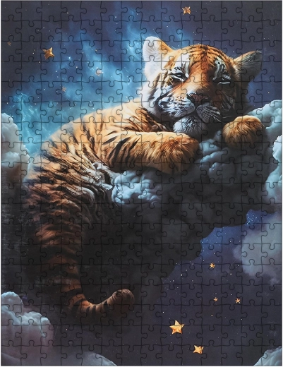 Puzzle tigre dans les nuages, 300 pièces