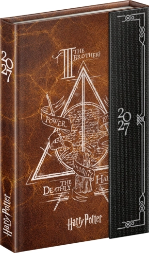 Agenda hebdomadaire magnétique Notique Harry Potter – Reliques de la Mort 2027, 11 × 16 cm