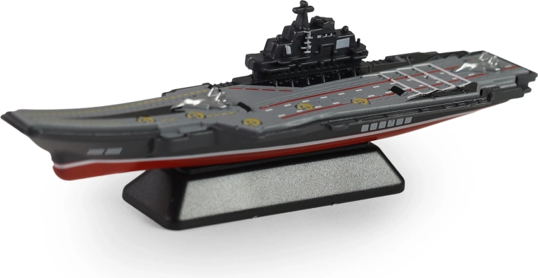 Porte-avions militaire III 1:64 (12,5 cm) avec socle