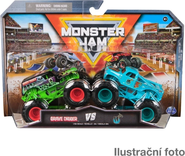 Monster Jam monster trucks métalliques à l’échelle 1:64, 2 pièces