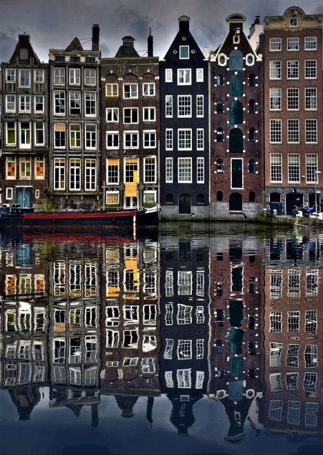 Puzzle Maisons d’Amsterdam 1000 pièces