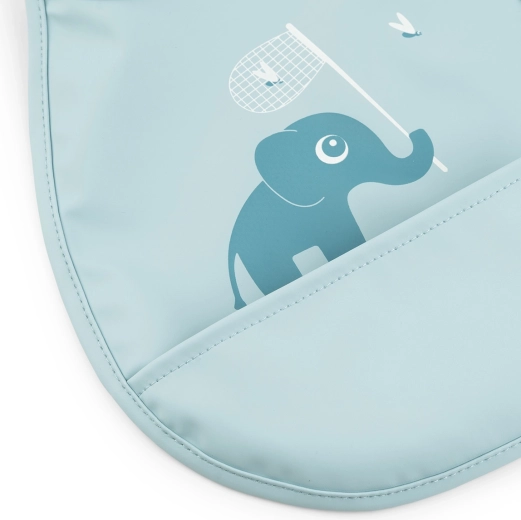 Bavoirs à poche Done by Deer Tiny Elphee bleus – 2 pièces