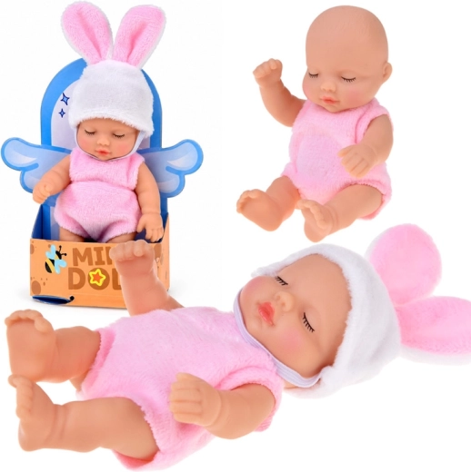 Mini poupée bébé lapin 11 cm