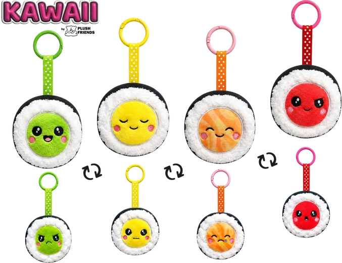 Porte-clés en peluche sushi Plush Friends Kawaii - 1 pièce