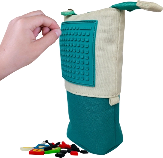 Trousse pop-up Pixie Crew avec petit panneau, turquoise