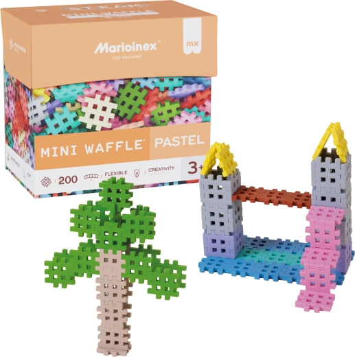 Jeu de construction Mini Waffle Pastel 200 pcs de Marioinex
