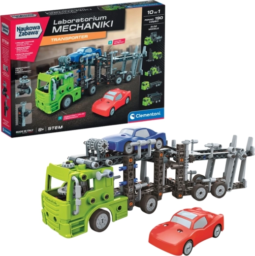 Clementoni Science amusante Laboratoire mécanique Transporteur