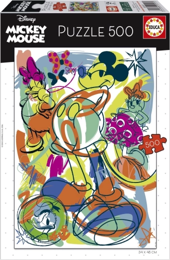 Puzzle Educa Mickey et ses amis, 500 pièces