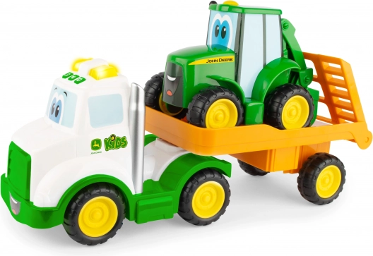 Tracteur Johnny avec Semi-remorque pour Enfants - John Deere