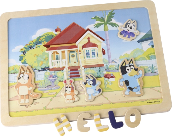 Bluey tableau magnétique recto-verso – lettres et images