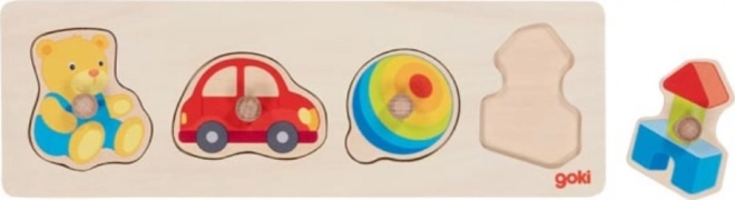 Puzzle à encastrer en bois Mes jouets Goki