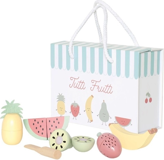 Fruits en bois à découper JaBaDaBaDo pour enfants
