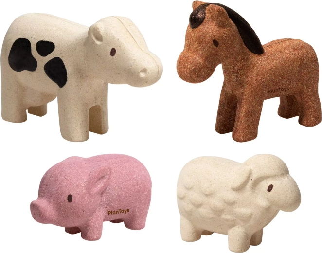 PlanToys animaux de la ferme en bois