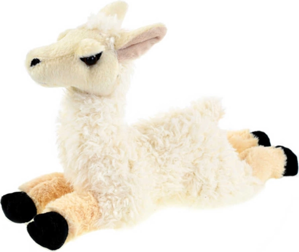 Lama en peluche couchée 32 cm