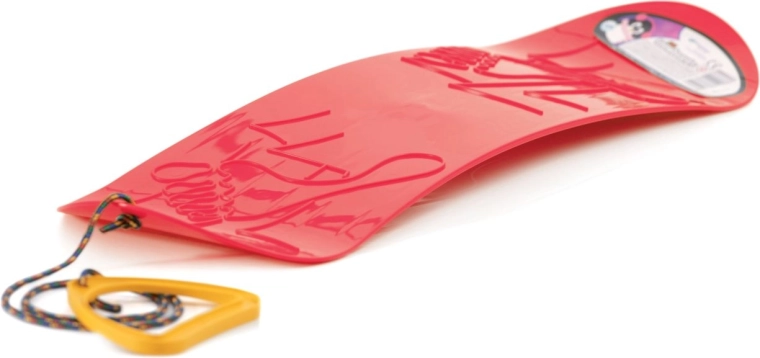 Luge en forme de snowboard rouge