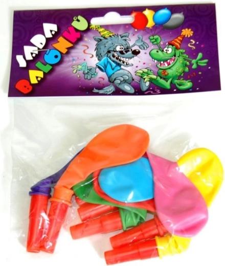 Ballons gonflables avec sifflet, ensemble de 7 pièces