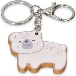 Décoration en bois ours polaire B