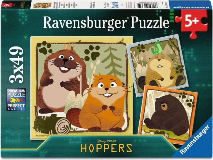 Puzzle Ravensburger « À l’aventure dans la nature » 3×49 pièces