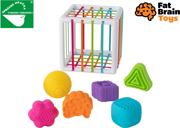 Boîte d’éveil sensoriel à cordons élastiques FAT BRAIN InnyBin