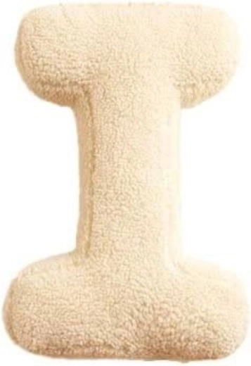 MEALINI lettre en peluche I crème - 1 pièce