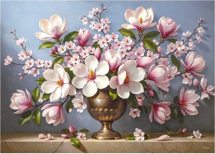 Puzzle Cherry Pazzi Élégance magnolia 1000 pièces