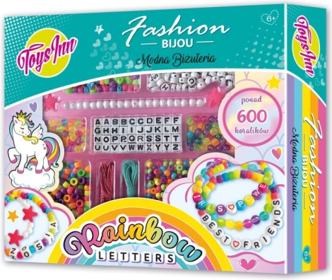 Rainbow Letters set de perles avec lettres