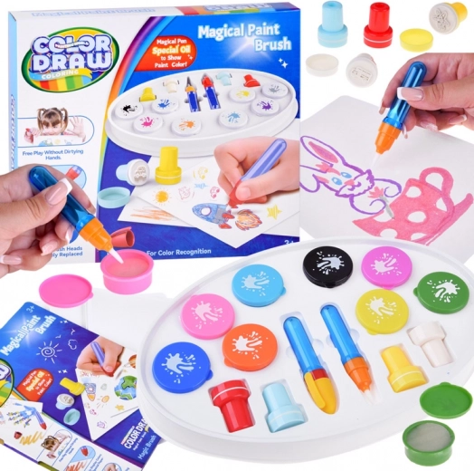 Pinceau aquatique magique Color Draw – kit de peinture à l’eau avec accessoires