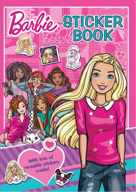 Livre d'autocollants avec coloriages Barbie