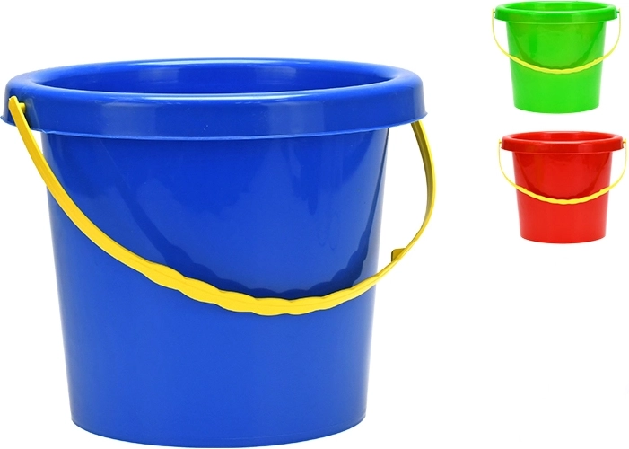 Seau en plastique pour enfants 20 cm, assortiment de couleurs