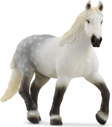 Figurine de jument de race percheron
