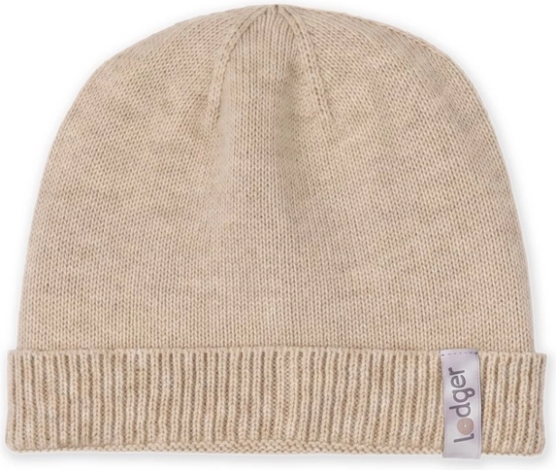 Bonnet merino Lodger beige 0–6 mois