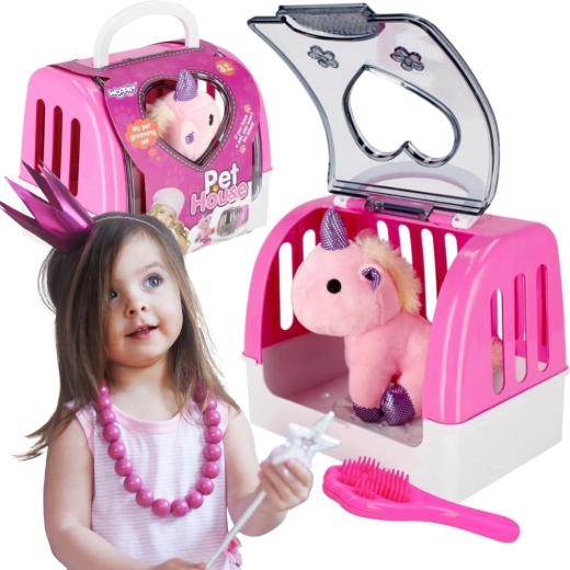 Woopie maison portative avec licorne en peluche