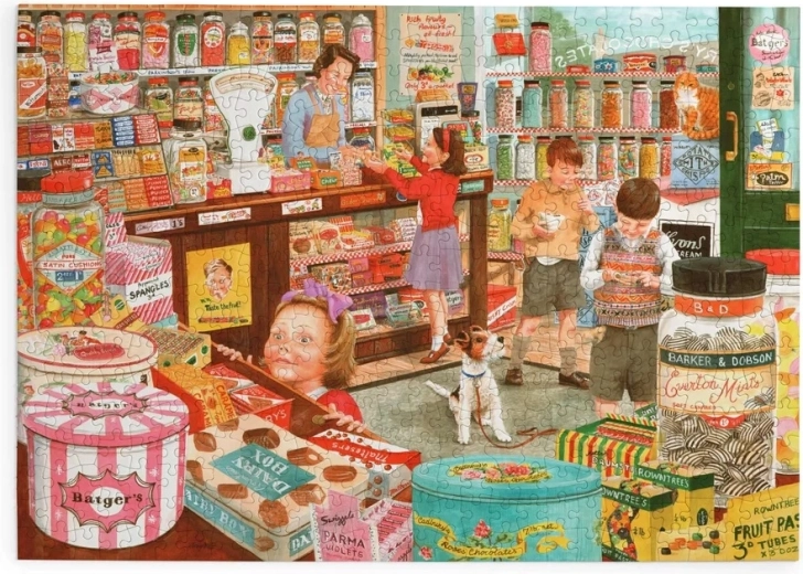 House of Puzzles Puzzle La confiserie, 500 grandes pièces