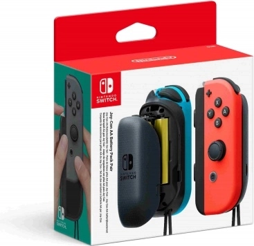 Joy-con aa battery pack – paire de grips à piles externes pour nintendo switch