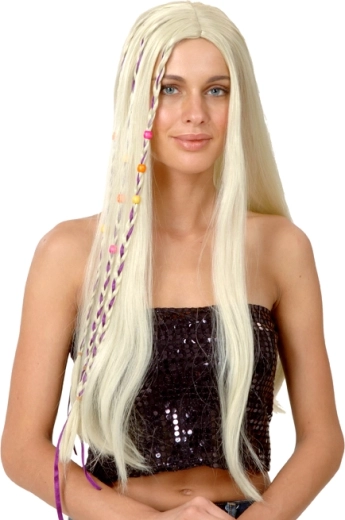 Perruque blonde pour enfant à longs cheveux
