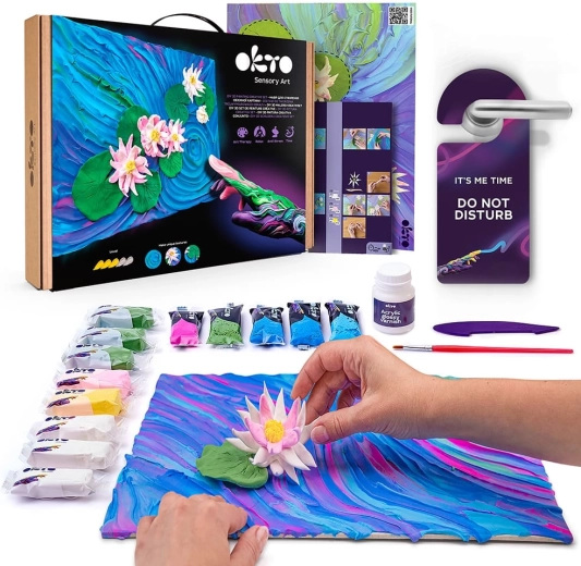 Okto kit artistique Nénuphars 30 × 40 cm