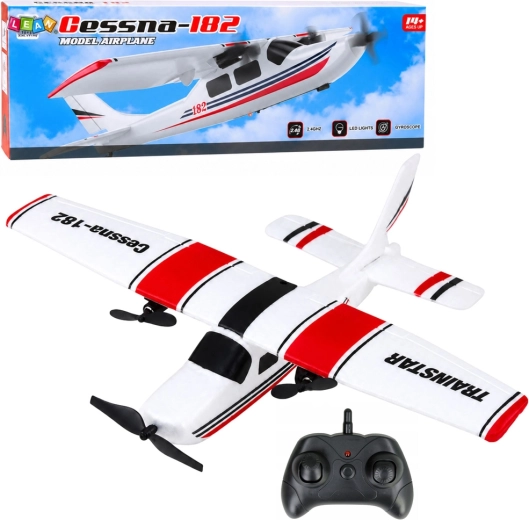 Avion RC en mousse Cessna 182 avec télécommande 2,4 GHz