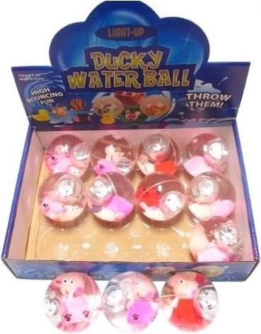 Balle lumineuse cochon 6,5 cm