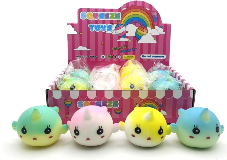 Baleine anti-stress à presser, jouet humoristique