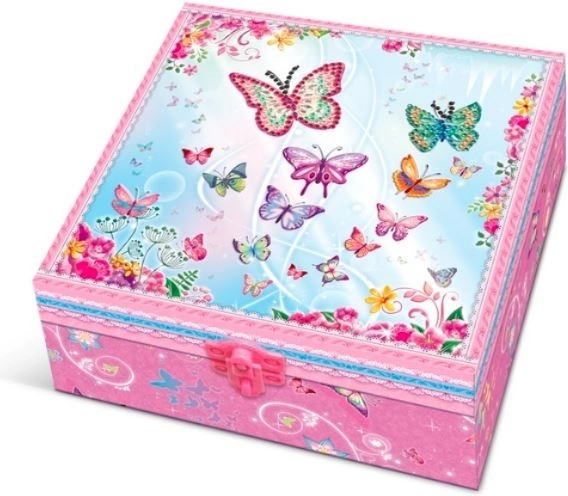 Coffret Pecoware avec tiroirs - Papillons