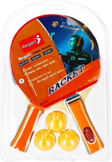 Ensemble de raquettes et de balles de tennis de table