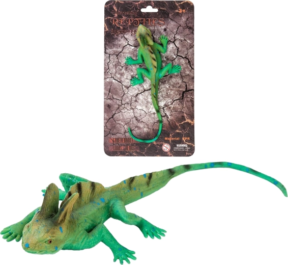 Nature vivante : modèle réaliste de lézard basilic (27 cm) - 1 pièce