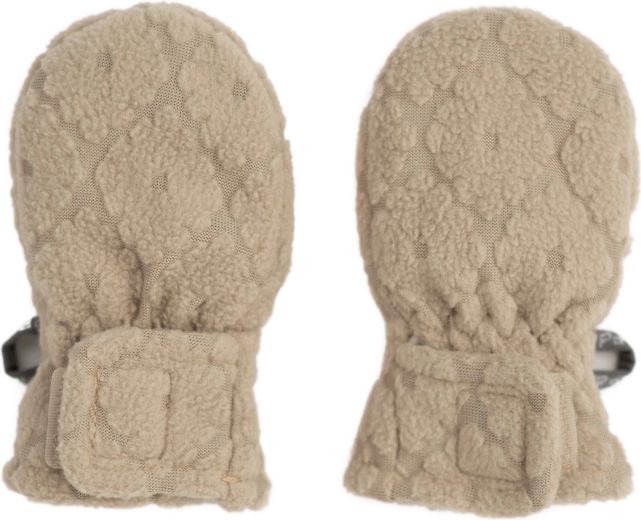 Moufles enfant Lodger sans pouce Mittens Folklore Fleece beiges (1–2 ans) - 1 pièce