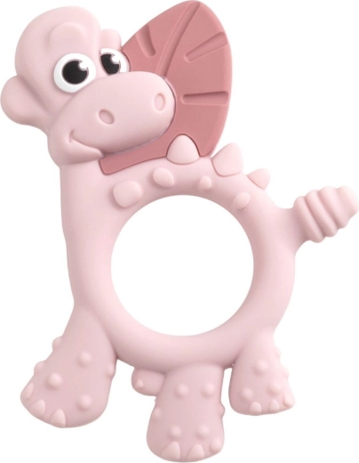 Anneau de dentition multisensoriel Bibado Dotty the Dinosaur blush - 1 pièce