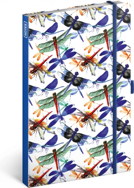 Carnet ligné avec libellules