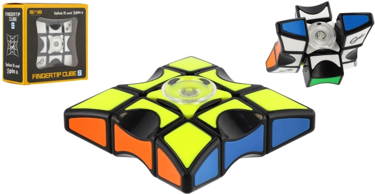 Spinner casse-tête en plastique 6 × 6 cm en boîte