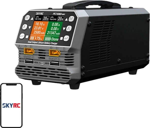 Chargeur bifilaire pour batteries lithium SKYRC PC1080neo 1080 W