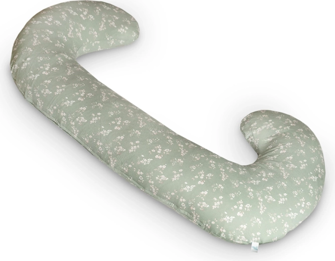 Coussin d’allaitement et de grossesse Ceba Cebuška Duo jersey Green Meadow 300 cm