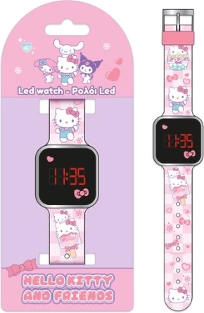 Montre numérique LED pour enfants Hello Kitty